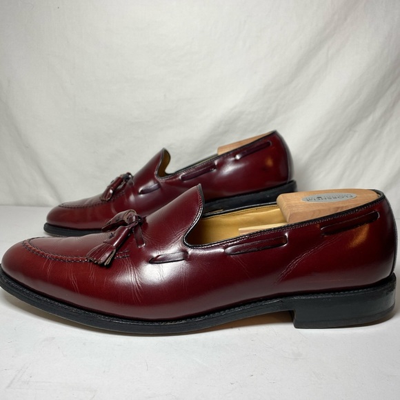 oxblood tassel loafers